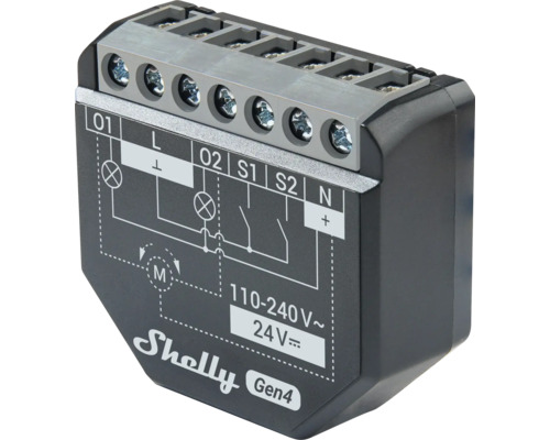 Shelly Gen4 kopplingsaktor med skruvterminaler