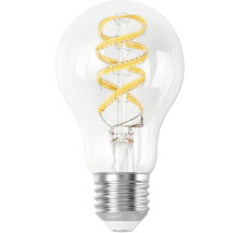 Klar glödlampa med LED-spiral