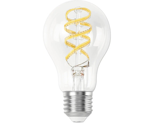 Klar glödlampa med LED-spiral