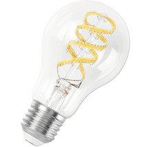 Klar LED-lampa med spiralformad glödtråd