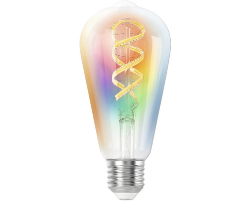 Dekorativ LED-lampa med spiralformad glödtråd