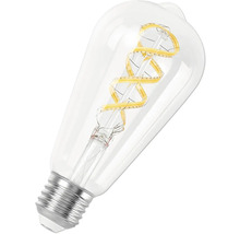Dekorativ LED-lampa med klart glas och glödtråd