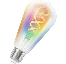 Glödlampa med LED-filament i droppform