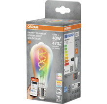 Osram Smart+ Filament Edison 40 E27 Multicolor LED-lampa i förpackning