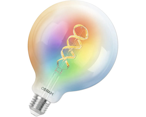 Glödlampa med glödtråd Osram logotyp