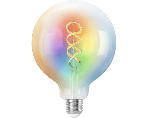 Dekorativ glödlampa med spiralformad glödtråd