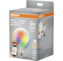 Förpackning för en Osram Smart+ Filament Globe125 40 E27 Multicolor lampa