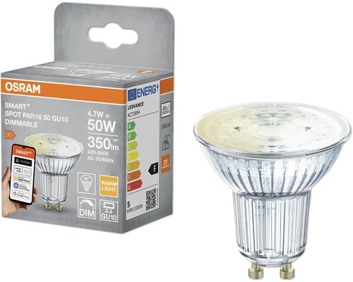 Osram Smart Plus Spot PAR16 50 GU10 Dimbar och förpackning
