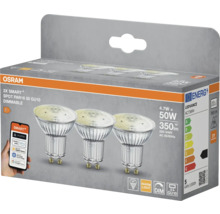 Osram Trippelförpackning Smart+ Spot PAR16 50 GU10 dimbar i förpackning