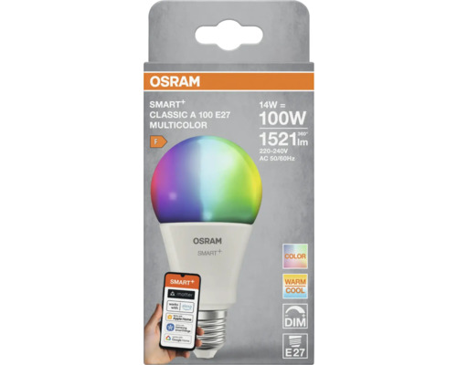 Osram Smart+ Classic A 100 E27 Multicolor LED-lampa