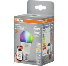 Osram Smart+ Classic A 60 E27 Multicolor LED-lampa i förpackning