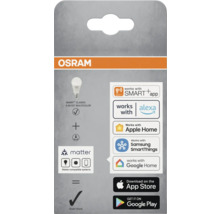 Osram Smart Classic A 60 E27 flerfärgad förpackning, kompatibel med Smart App, Alexa, Apple Home, Samsung SmartThings och Google Home
