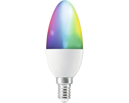 LED-lampa med E14-sockel och färgväxling