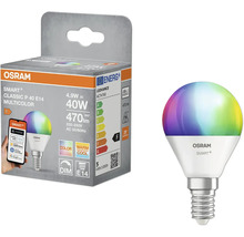 Osram Smart Plus Classic P 40 E14 Multicolor LED-lampa med förpackning