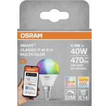 Osram Smart+ Classic P 40 E14 Multicolor LED-lampa i förpackning