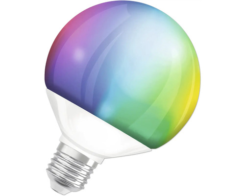 Smart LED-lampa med olika färginställningar