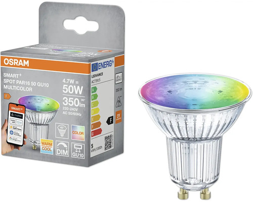 Osram Smart+ Spot PAR16 50 GU10 Flerfärgad i kartong och som enstaka artikel