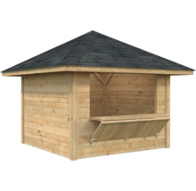 Paviljong PALMAKO Bianca set 104 8,3m² doppimpregnerad brun