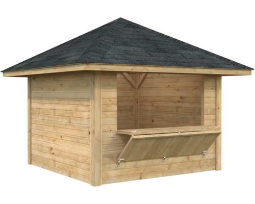 Paviljong PALMAKO Bianca set 104 8,3m² doppimpregnerad brun