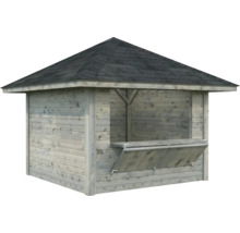 Paviljong PALMAKO Bianca set 104 8,3m² doppimpregnerad grå
