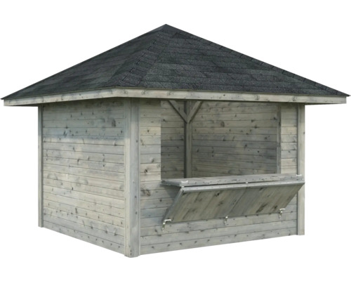 Paviljong PALMAKO Bianca set 104 8,3m² doppimpregnerad grå