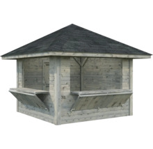 Paviljong PALMAKO Bianca set 105 8,3m² doppimpregnerad grå