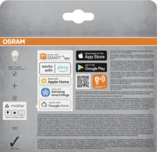 Osram Smart Classic A 60 E27 Multicolor, kompatibel med Smart App, Alexa, Apple Home, Samsung SmartThings och Google Home