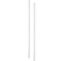 Två vita ljuslister