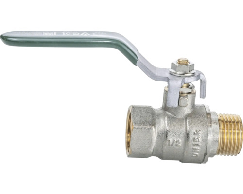 Kulventil i mässing med spak