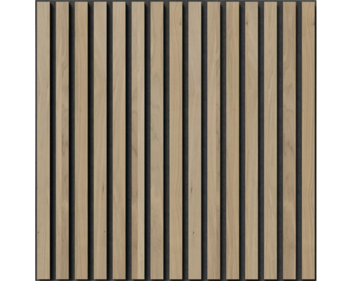 Akustikpanel med träribbor för väggdesign