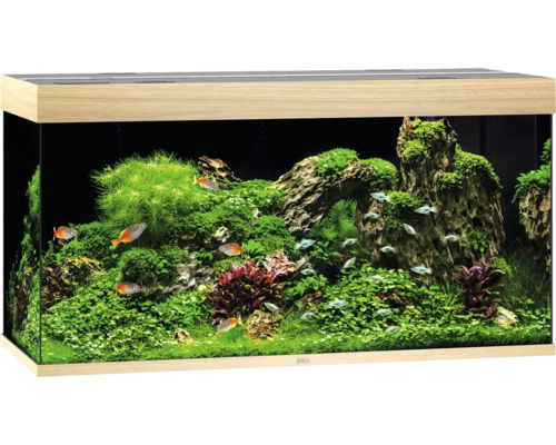 Akvarium JUWEL Rio 350 LED ljust trä