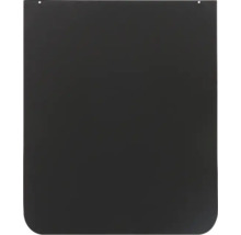 Emaljerad golvplåt 75x90cm svart/grå