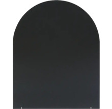 Emaljerad golvplåt 80x100cm svart/grå