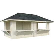 Paviljong PALMAKO Bianca set 112 16,6m² obehandlad