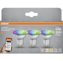 Osram 3-pack Smart+ LED-spotlights PAR16 50 GU10 Multicolor
