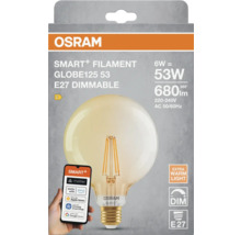 Dimbar Osram Smart+ Filament Globe 125 53 E27-lampa