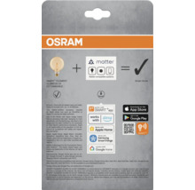Osram Smart Filament Globe125 53 E27 dimbar lampa kompatibel med Matter och Smart Home system