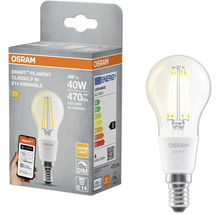Osram Smart+ Filament Classic P 40 E14 dimbar glödlampa med förpackning
