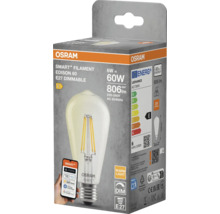 Osram Smart+ Filament Edison 60 E27-lampa i produktförpackning
