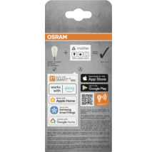 Osram Smart Filament Edison 60 E27 dimbar lampa kompatibel med Matter, Smart App, Alexa, Apple Home, Samsung SmartThings och Google Home.
