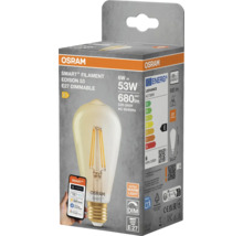 Osram Smart+ Filament Edison 53 E27 dimbar lampa i förpackning