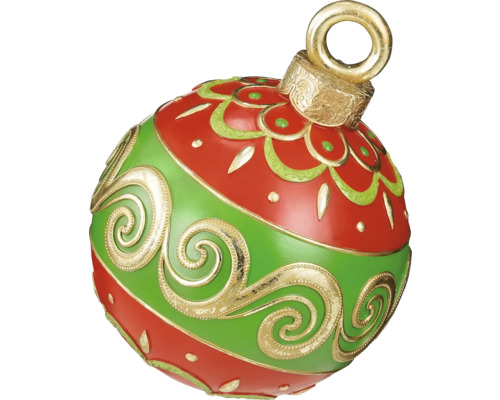 Dekorativ julkula med ornament för julsäsongen