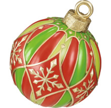 Dekorativ julgranskula med snöflingamönster