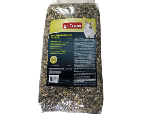 Mr. Corn dvärgkaninfoder, 25 kilogram