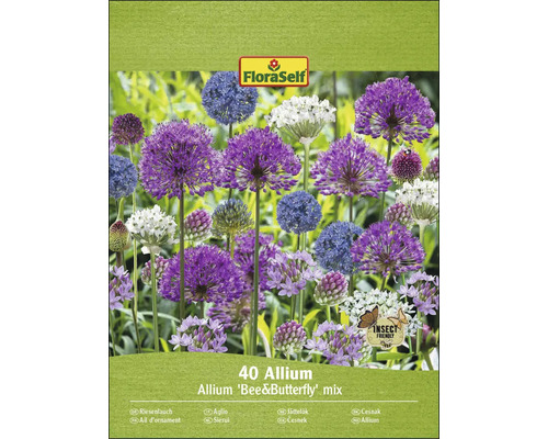 FloraSelf 40 Allium Bee and Butterfly mix förpackning
