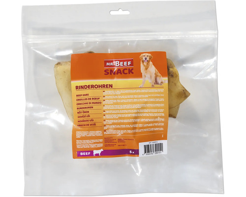 Mr Beef Snack nöt öron i förpackning