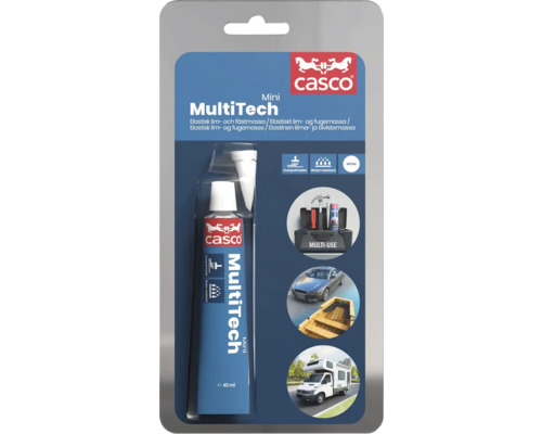 Lim & fogmassa CASCO Multitch mini vit 40 ml
