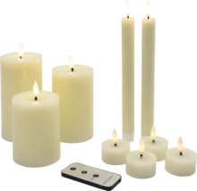 Set med LED-ljus med fjärrkontroll