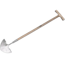 Gräskantstickare med T-handtag och träskaft