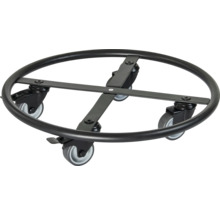 Växtrullare av metall med fyra hjul